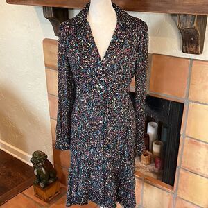 Diane von Fürstenberg multi colored confetti, Catherine silk dress, 4!